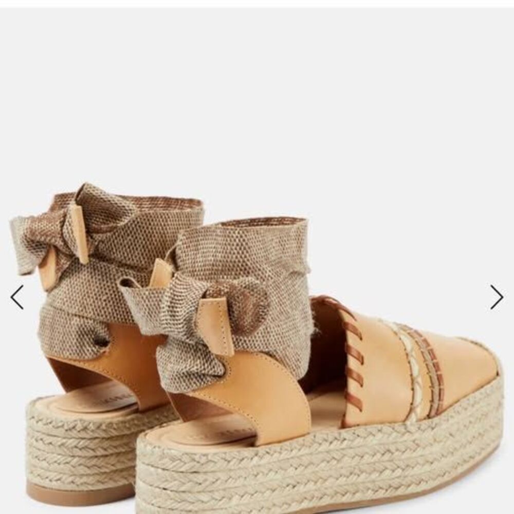 Ulla Johnson Leather platform espadrilles NWT SIZE 38 - Picture 4 of 10